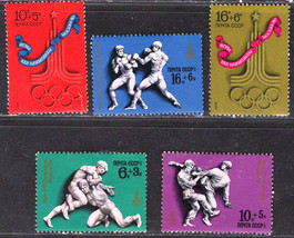 Russia Ussr Cccp 1976-7 Vf Mnh Semi-Postal Stamps Set Scott# B59/B65 Olimp Sport - £1.44 GBP