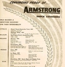 1957 Armstrong Shock Absorbers Import Advertisement Autocar Automobilia ... - $276.23 MXN