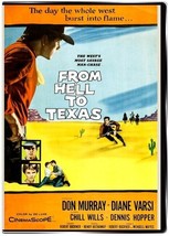 From Hell to Texas 1958 DVD - Don Murray, Dennis Hopper, Chill Wills - £9.23 GBP