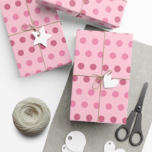 Shades of Pink Polka Dots, Gift Wrap, Wrapping Paper - $14.99