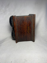Antq Western Electric Phone Telegraph Ringer Box 127F Dovetailed Oak Dou... - $99.95