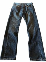 Levis 505 Jeans Mens 31x32 Regular Fit Straight Denim 100% Cotton Blue Y... - £19.47 GBP