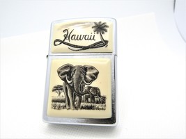 Linda Layden Ultralite Scrimshaw Hawaii Elephant ZIPPO 2000 Fired Rare - £97.71 GBP