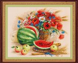 RIOLIS 100/060 - Still Life with Watermelon - Counted Cross Stitch Kit 1... - $37.99