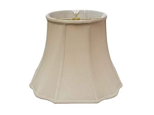 Royal Designs Flare Bottom Corner Scallop Lamp Shade, Beige, 8" x 14" x 11" - $64.95