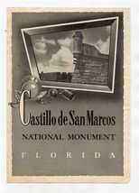 Castillo de San Marcos National Monument Florida Brochure 1946 - $15.84