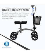 Dynarex Steerable Knee Walker with Basket–Compact Knee Scooter with Blac... - $298.16 CAD