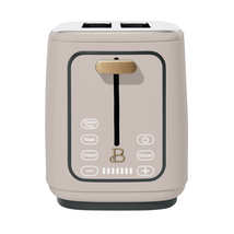 Beautiful 2 Slice Toaster with Touch-Activated Display, Porcini Taupe by... - £46.29 GBP