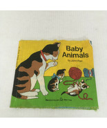 Vintage cloth book Baby animals by John Parr Random house fabric book  - $27.15 CAD