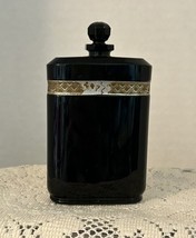 Antique &amp; Collectible- 1922 Nuit De Noel Caron Perfume Black Baccarat Bo... - £53.55 GBP