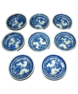 Set of 8 Vintage Hand Thrown Pottery Bowls Chinese Dragon Chasing Pearl ... - $109.41 CAD