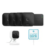 Blink 5 Camera Security System 4 Outdoor Camera 1 Indoor Camera Yard Sig... - $320.75