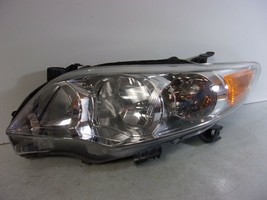 2011 2012 2013 TOYOTA COROLLA DRIVER LH HALOGEN HEADLIGHT W/O BLACK TRIM... - $78.40