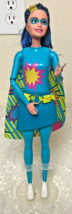 Mattel 2015 Barbie #DHM64J031 Princess Power Hero Fashion Doll Electric Blue - £9.08 GBP