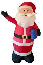 6.5 Feet Christmas Giant Inflatable Santa Claus Party Decoration LED Light - $55.50 CAD