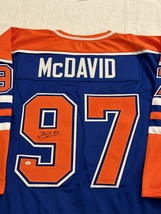 Connor Mcdavid Signed Edmonton Oilers Hockey Jersey COA - £236.25 GBP