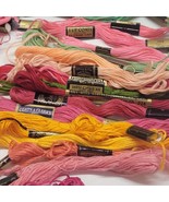 LARGE LOT OF EMBROIDERY/CROSS STITCH FLOSS SKEINS J.P. COATES, ECT. - £18.39 GBP