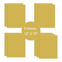 9 Sheets Glod HTV Iron On Heat Transfer Vinyl for T-Shirts Cricut Silhou... - $11.95