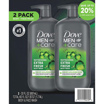 Dove Men+Care Body and Face Wash, Extra Fresh (30 fl. oz., 2 pk.) - £30.81 GBP