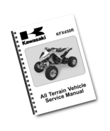 KAWASAKI MOTORCYCLE KFX450R SERVICE MANUAL 2008 - $75.00