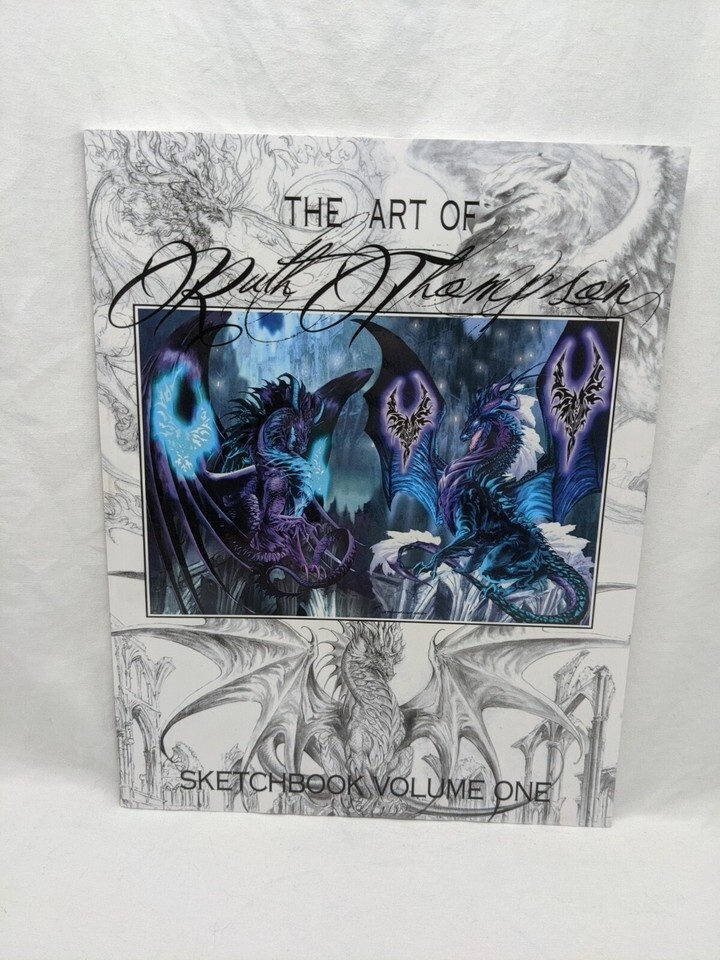 *Signed* The Art Of Ruth Thompson Fantasy Dragon Sketchbook Volume One - $51.98