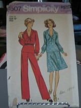 Simplicity 6507 Misses 2-Piece Dress &amp; Pantsuit Pattern - Size 14 Bust 36 - £8.62 GBP