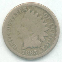1863 Indian Head Cent - £11.93 GBP