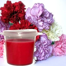Fresh Carnations Scented Soy Wax Candle Melts Shot Pots, Vegan, Hand Poured - £12.82 GBP+