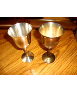 SALEM SILVER PLATE WINE GOBLETS / CHALICE SET OF 6    &quot;PORTUGAL&quot; VINTAGE... - $1,400.56 MXN