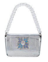 NEW Disney Store Elsa Frozen Fashion Purse Girl’s Silver Chunky Chain Ha... - £17.57 GBP