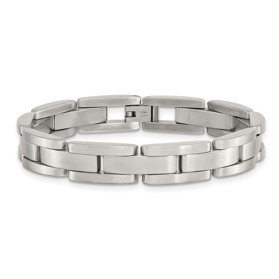 Chisel Stainless Steel Brushed 8 inch Link Bracelet SRB118 Item image 4