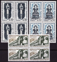 ZAYIX France 1029-1031 MNH Block Monuments WWII French Underground 051023SM143 - £5.29 GBP