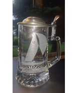 ALWE  Old Spice Americas Cup  Glass Sailboat Beer Stein 12 Meter Racing ... - $50.00