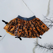 Halloween Baby Tutu Skirt 18 Mo Elastic Waist Tulle Spiderwebs - £7.53 GBP