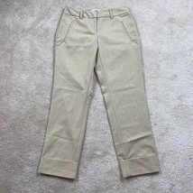 New York &amp; Co Pants Womens Pants Cropped Beige Cuffed Stretch 0 - £15.34 GBP