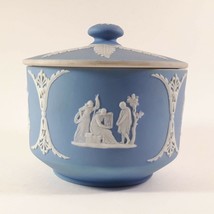 Antique Wedgwood Sky Blue Jasperware Tobacco Jar Tamper Sacrifice to Ceres - £99.54 GBP