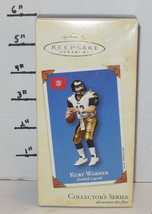 2002 Hallmark Keepsake Ornament Kurt Warner Football Legends Ornament MIB - $14.43