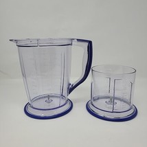 Ninja Master Prep Blue 48 oz 6 Cup Food Processor Pitcher 16oz Bowl Blue - £26.06 GBP