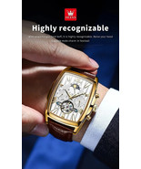 New Automatic Mechanical Waterprf OLEVS Luxury 6675g Men Leather NWT low... - €73,97 EUR