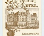 Cavendish Hotel Dinner Menu Eastbourne England 1980 - $17.82