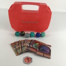 Bakugan Battle Brawlers Portable Carry Case Storage Game 6 Figures Cards Lot - £47.44 GBP