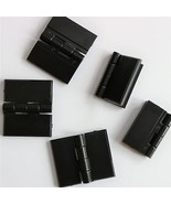 5x BLACK Acrylic Hinges 32mm x 38mm BLACK Hinges, Continuous Acrylic Piano Hinge - $18.02