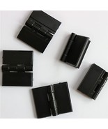 5x BLACK Acrylic Hinges 32mm x 38mm BLACK Hinges, Continuous Acrylic Pia... - $18.02