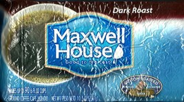 Maxwell House DARK ROAST Ground Coffee DARK Custom Roasted 10.5 oz Vacuum Bag - $13.10