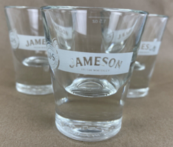 3 x Jameson Irish Whiskey JJ&amp;S Etched Logo Heavy Bottom Shot Glasses 1.5... - €28,48 EUR