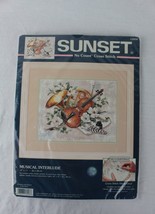 DIMENSIONS SUNSET MUSICAL INTERLUDE CROSS STITCH KIT #13956 -   NIP - £14.73 GBP