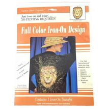 Fashion Show Originals LION Color Iron-On by Chris Gleaton 8&quot; x 10&quot; Vintage 90s - $19.26