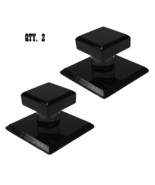 Black Acrylic Stick-On Mirror Knob - 1-3/4&quot; Squares - Pack of 2 - $16.83