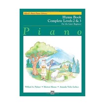 Piano: Hymn Book Complete Levels 2 &amp; 3, for the Later Beginner Willard A. Palmer - $15.00