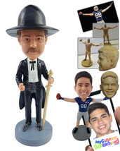 Personalized Bobblehead Man on a luxurious vintage suit with a sword in hand - C - £72.74 GBP